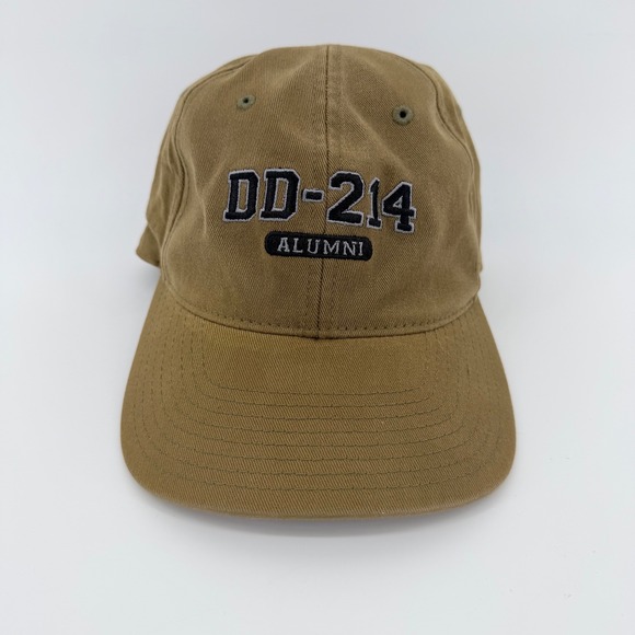 Flexfit Other - Flexfit Mens L-XL Baseball Cap Brown Veteran DD-214 Alumni Embroidered Hat
